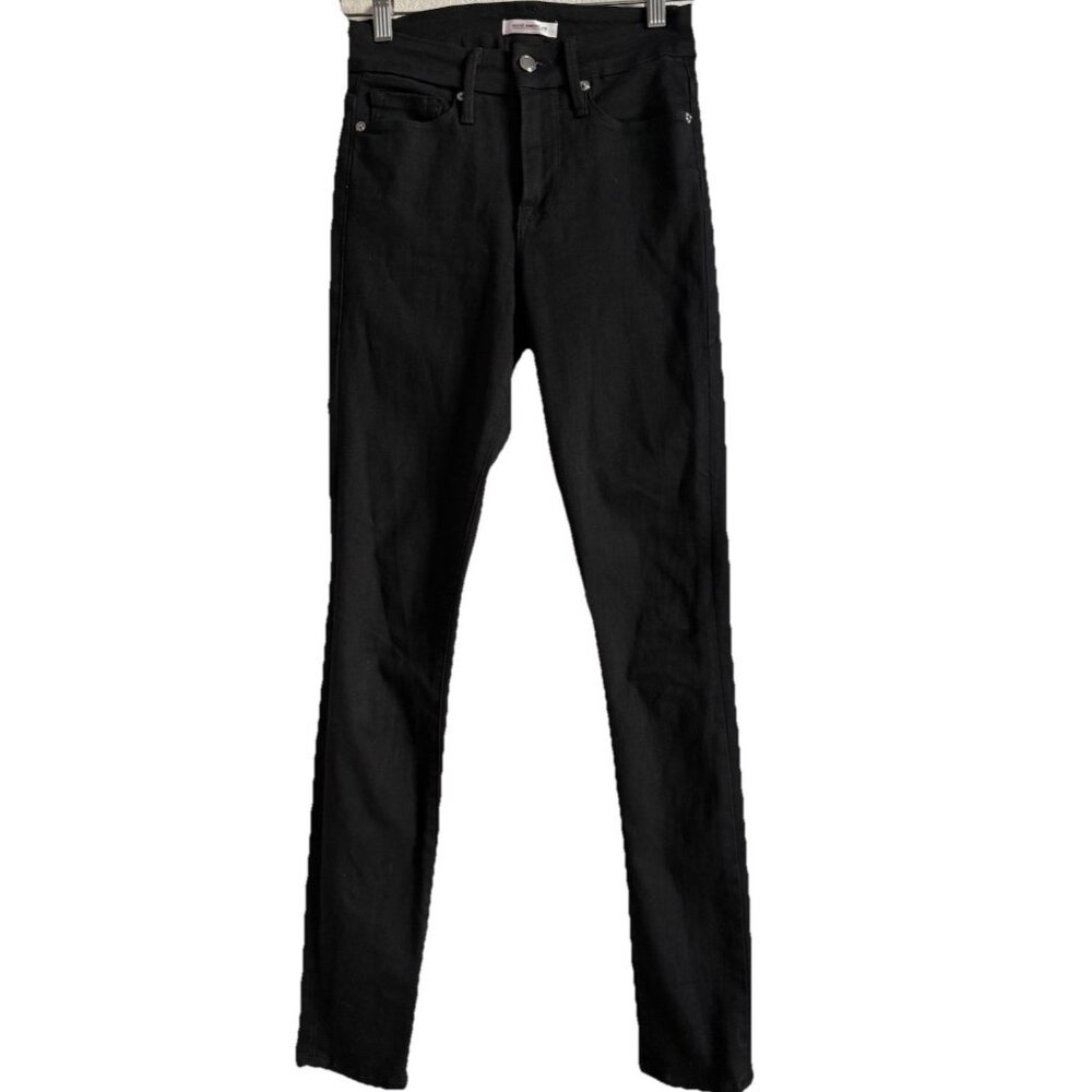 Good American Good Legs Black Skinny Jeans Women's Size 0/25 Stretch‎ GAGL403